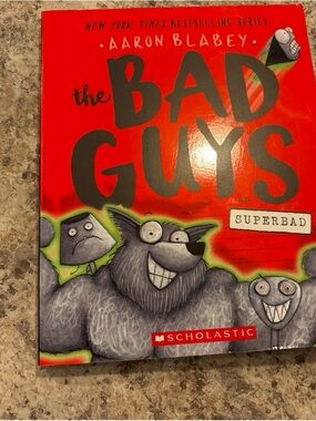 Scholastic The Bad Guys: Superbad — Bright Red Cover with Gray Illustrations